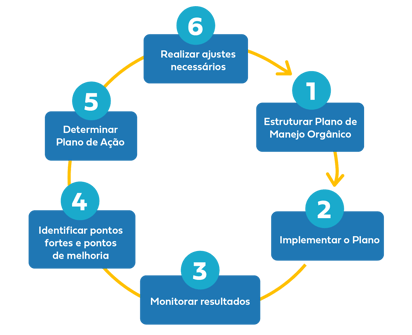 Organograma Plano de manejo orgânico